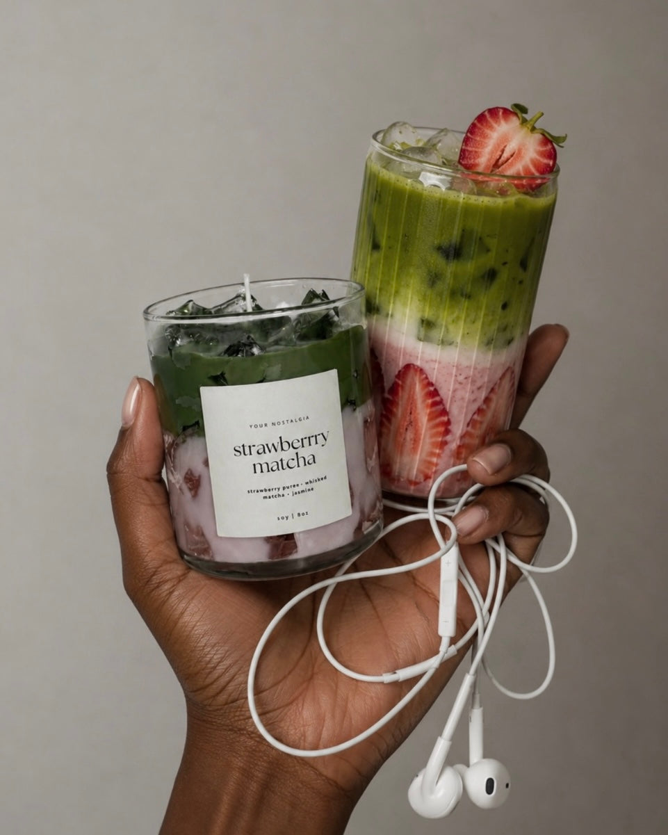 strawberry matcha